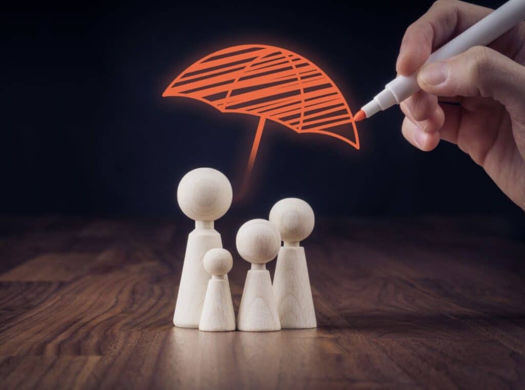 01提供適切足夠的保單，才能真正保護全家人。圖片來源. canva